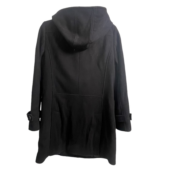 J.Crew wool blend coat women’s black with wood buttons‎ Size Medium - Picture 3 of 12